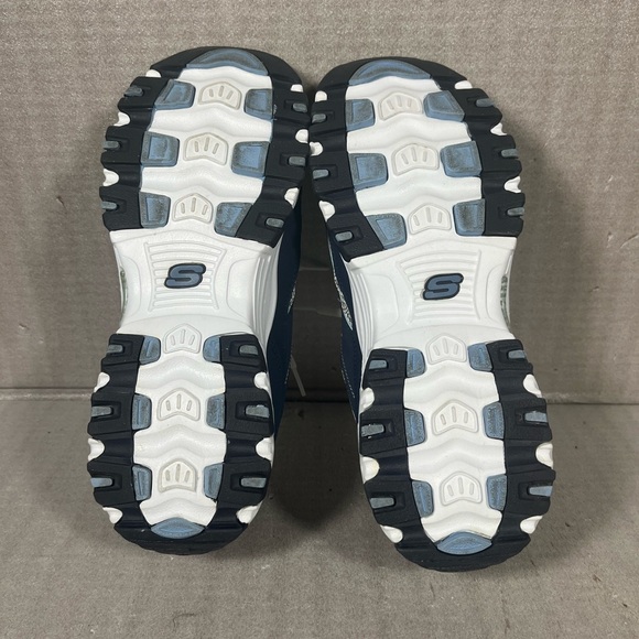Skechers D'Lites Navy Lifesaver Wide Fit Air Cooled Memory Foam #11860EW SZ 9 - Picture 8 of 9